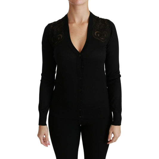 Dolce & GabbanaAlluring Silk Blend Lace CardiganMcRichard Designer Brands£679.00