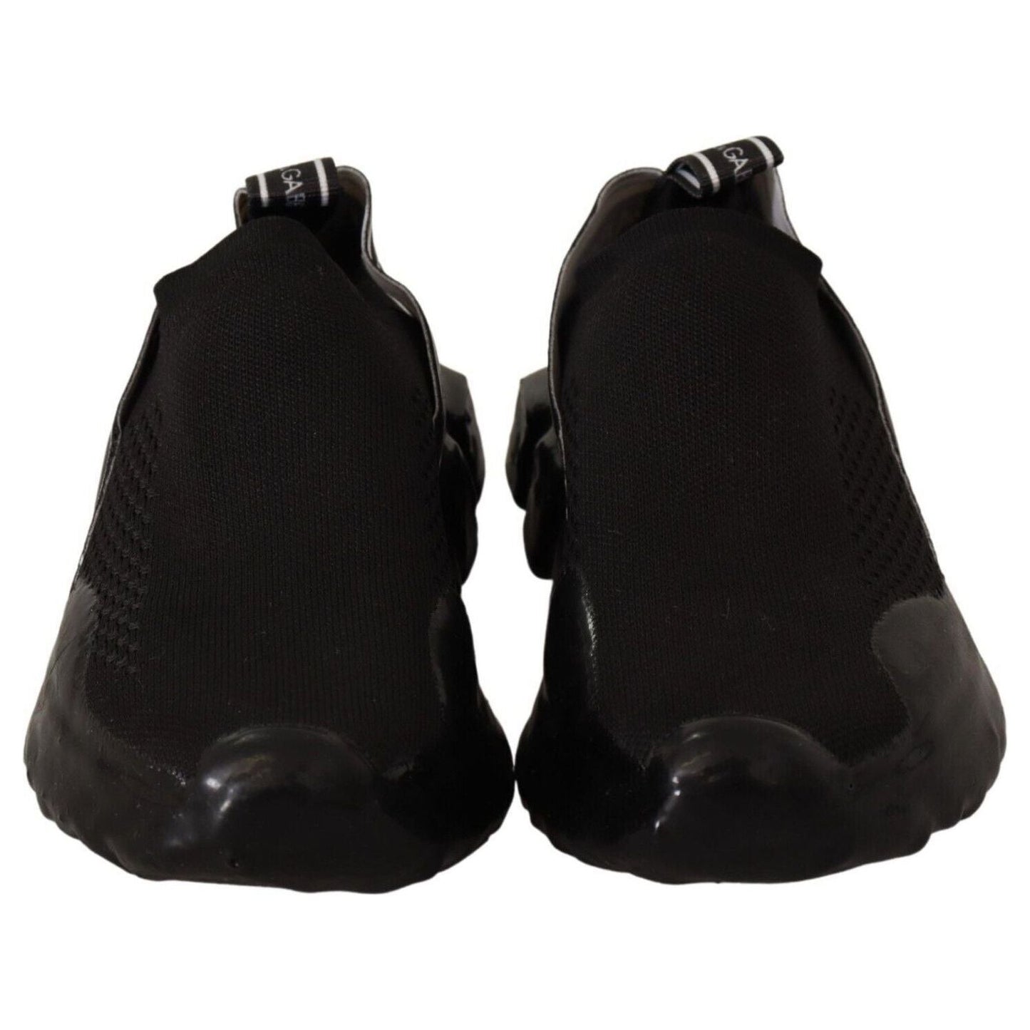 Dolce & Gabbana Chic Black Sorrento Slip-On Sneakers WOMAN SNEAKERS black-slip-on-women-low-top-sorrento-sneakers-shoes