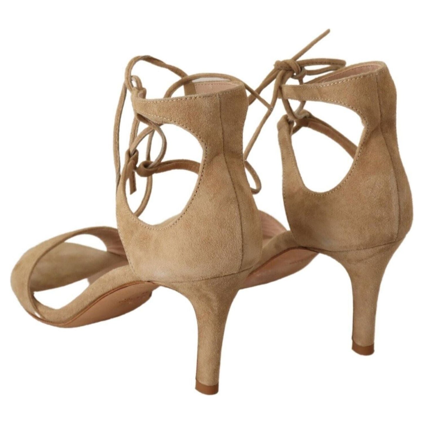 Maria Christina Elegant Beige Suede Ankle Strap Heels WOMAN PUMPS beige-suede-leather-ankle-strap-pumps-shoes