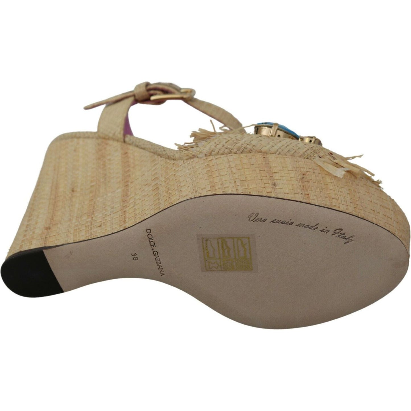 Dolce & Gabbana Beige Silk Strap Wedge Sandals beige-rhinestones-wedge-heel-sandals-shoes Heeled Wedge s-l1600-2022-11-15T150122.026-f4b1b30f-496.jpg