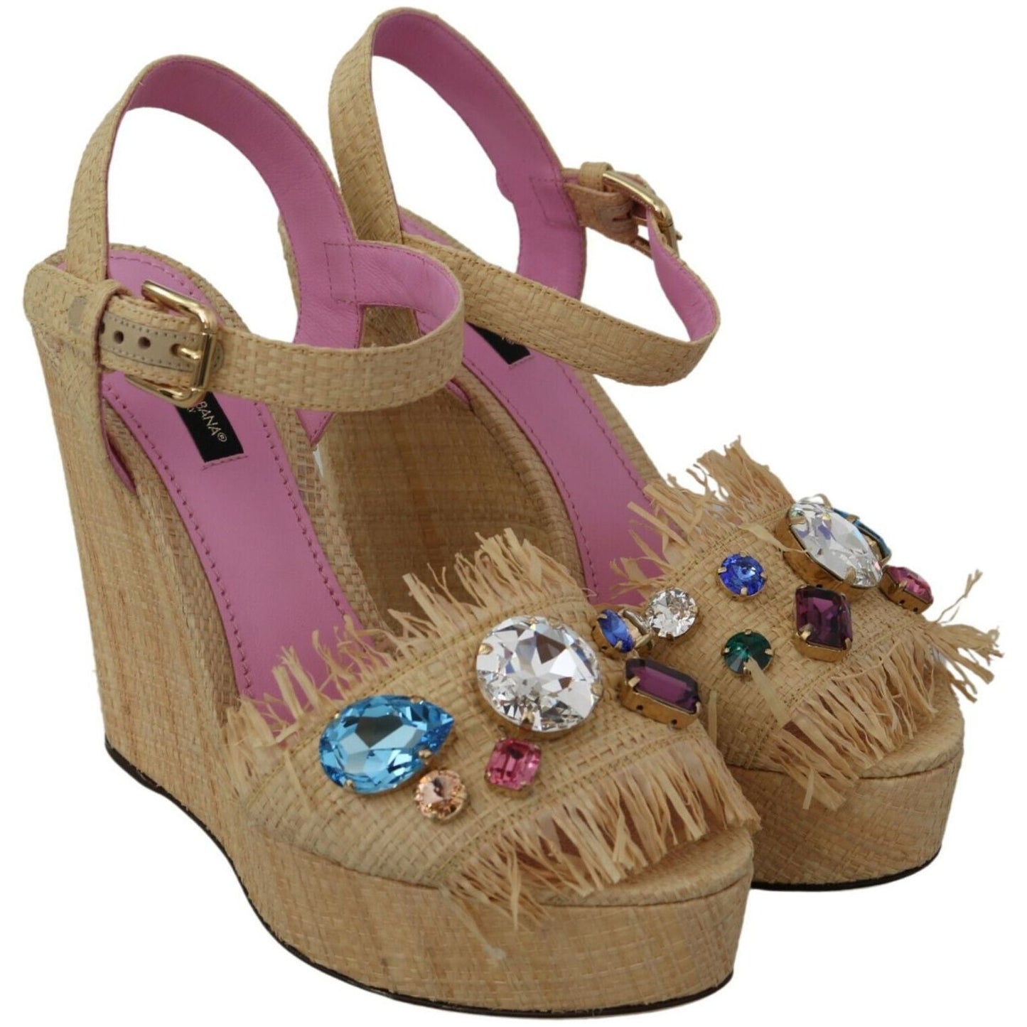Dolce & Gabbana Beige Silk Strap Wedge Sandals beige-rhinestones-wedge-heel-sandals-shoes Heeled Wedge s-l1600-2022-11-15T150135.479-d6c8e18f-2ea.jpg