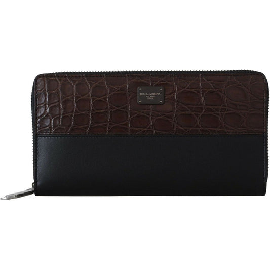 Dolce & GabbanaElegant Textured Leather Continental WalletMcRichard Designer Brands£629.00