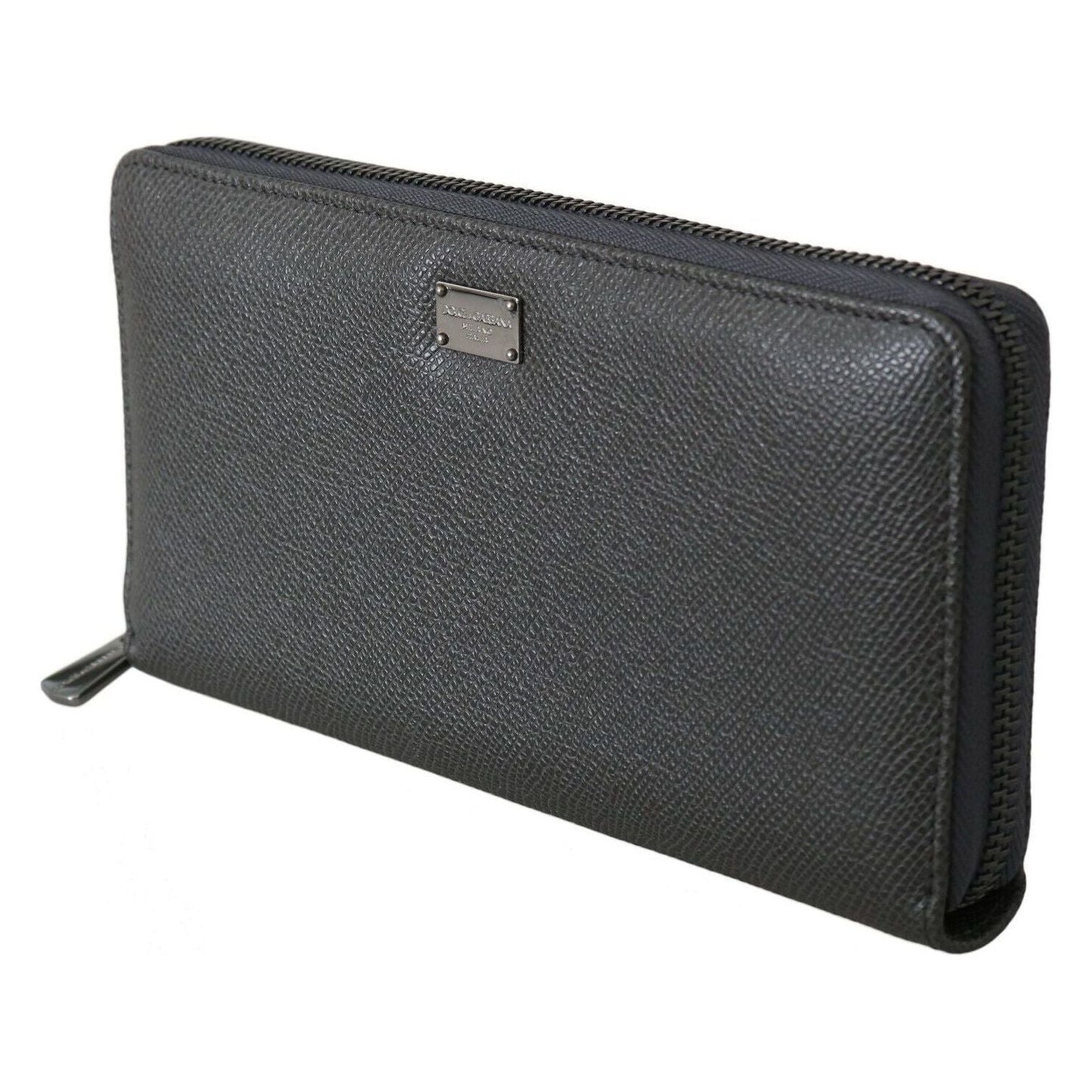 Dolce & Gabbana Elegant Continental Leather Wallet gray-leather-zipper-continental-bill-card-coin-wallet s-l1600-2022-12-15T153844.278-38effc81-49d.jpg