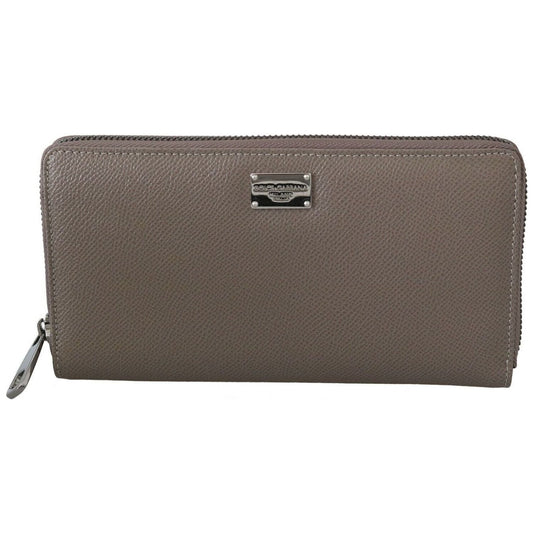 Dolce & GabbanaBeige Continental Zip Leather WalletMcRichard Designer Brands£469.00