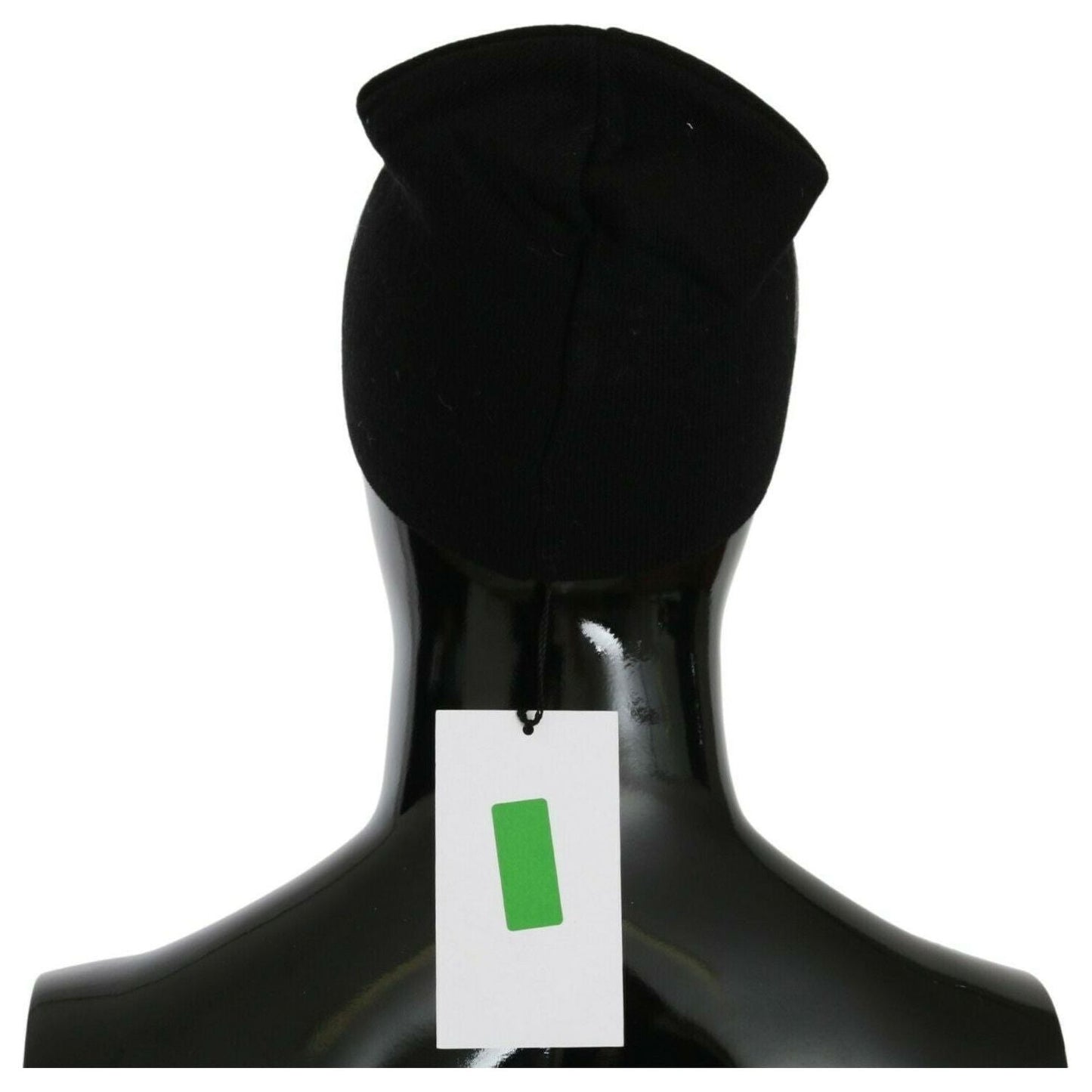 Costume National Beanie Black Wool Blend Branded Hat beanie-black-wool-blend-branded-hat
