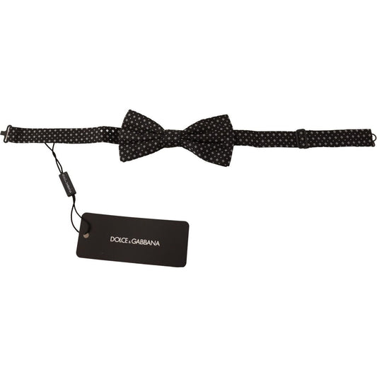 Dolce & GabbanaElegant Silk Black Fantasy Bow TieMcRichard Designer Brands£129.00