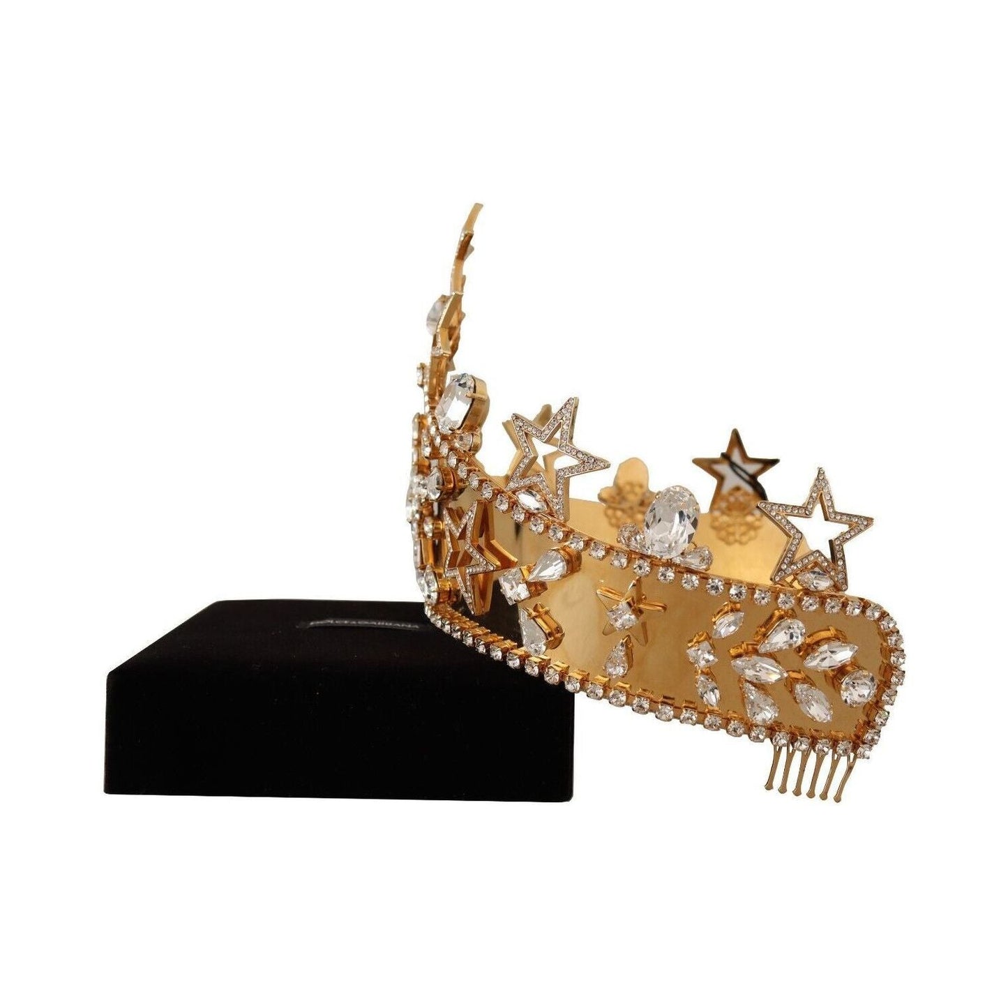 Dolce & Gabbana Elegant Crystal Diadem Tiara – A Regal Touch gold-crystal-star-strass-crown-logo-women-tiara-diadem s-l1600-2023-01-31T153230.694-615b3165-05a.jpg