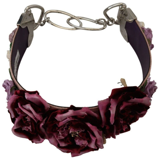 Dolce & GabbanaBeige Floral Leather Shoulder Strap AccessoryMcRichard Designer Brands£779.00