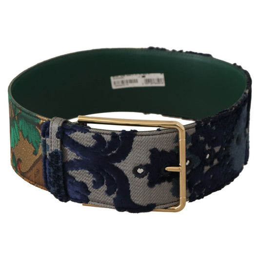 Dolce & GabbanaElegant Leather Belt with Engraved BuckleMcRichard Designer Brands£359.00