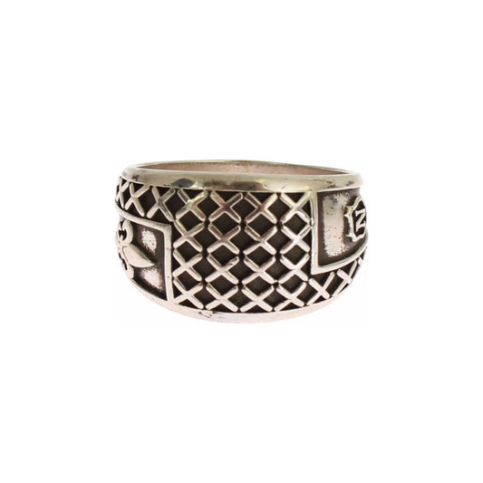 Nialaya Elegant Silver Band with Black Accents Ring silver-rhodium-925-sterling-ring s-l1600-21-2-9481a289-38e.jpg