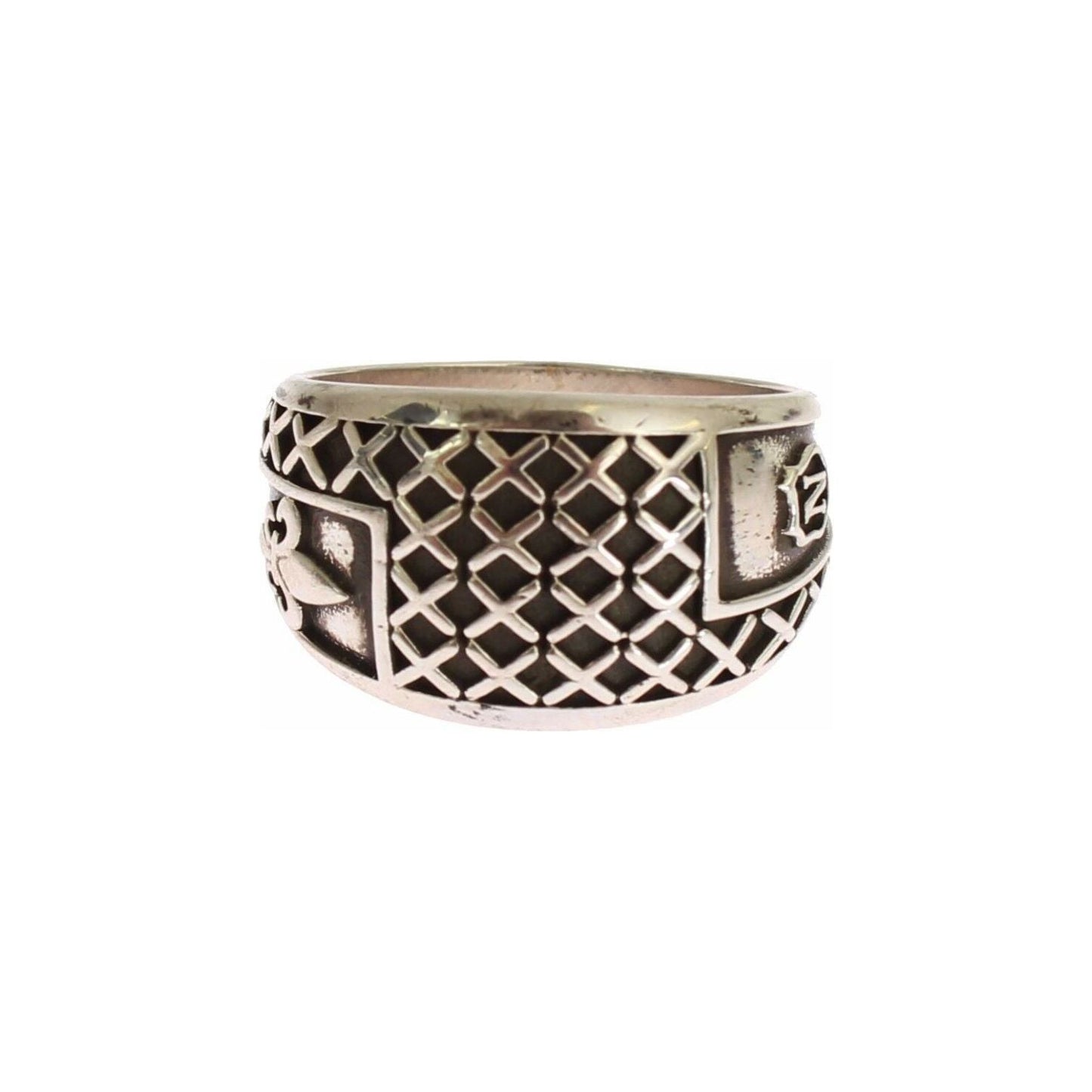 Nialaya Elegant Silver Band with Black Accents Ring silver-rhodium-925-sterling-ring s-l1600-21-2-9481a289-38e_cab38f4d-2ed5-4285-b0f2-00c404d0a941.jpg
