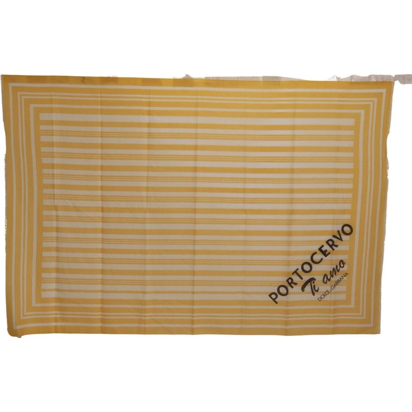 Dolce & Gabbana Elegant Striped Cotton Scarf with Logo Print yellow-white-striped-portocervo-shawl-scarf s-l1600-21-6a7b1077-eda.jpg