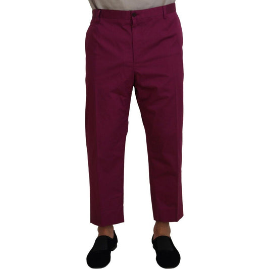 Dolce & Gabbana Elegant Magenta Cotton Stretch Pants magenta-cotton-dg-logo-pocket-trouser-pants s-l1600-24-16-fa5adb90-7a9.jpg