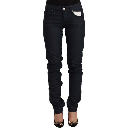 Acht Chic Low Waist Skinny Black Denim black-cotton-low-waist-slim-fit-denim-jeans-1