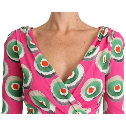 Dolce & GabbanaElegant Pink Silk Sheath Bodycon DressMcRichard Designer Brands£769.00