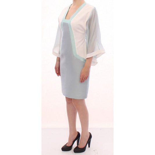 Sergei Grinko Elegant Turquoise Silk Sheath Dress white-silk-sheath-formal-turquoise-dress WOMAN DRESSES s-l1600-27-2-664beb0d-42f.jpg