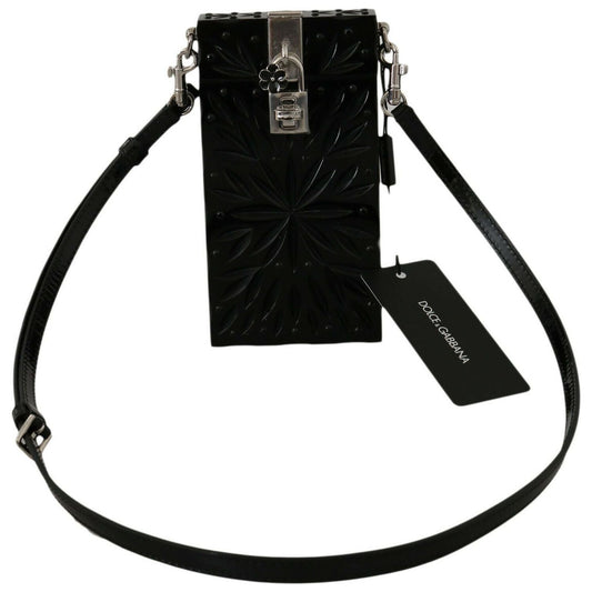 Dolce & Gabbana Exquisite Crystal-Plexi Cigarette Case Holder black-crystal-plexiglass-cross-cigarette-case-holder