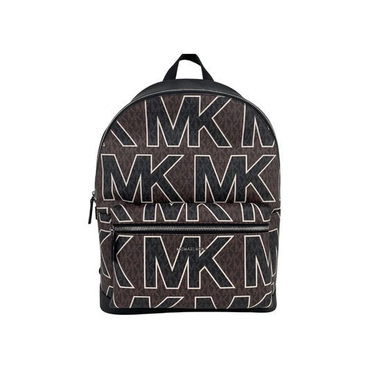Michael Kors Cooper Large Brown Signature PVC Graphic Logo Backpack Bookbag Bag WOMAN BACKPACKS cooper-large-brown-signature-pvc-graphic-logo-backpack-bookbag-bag