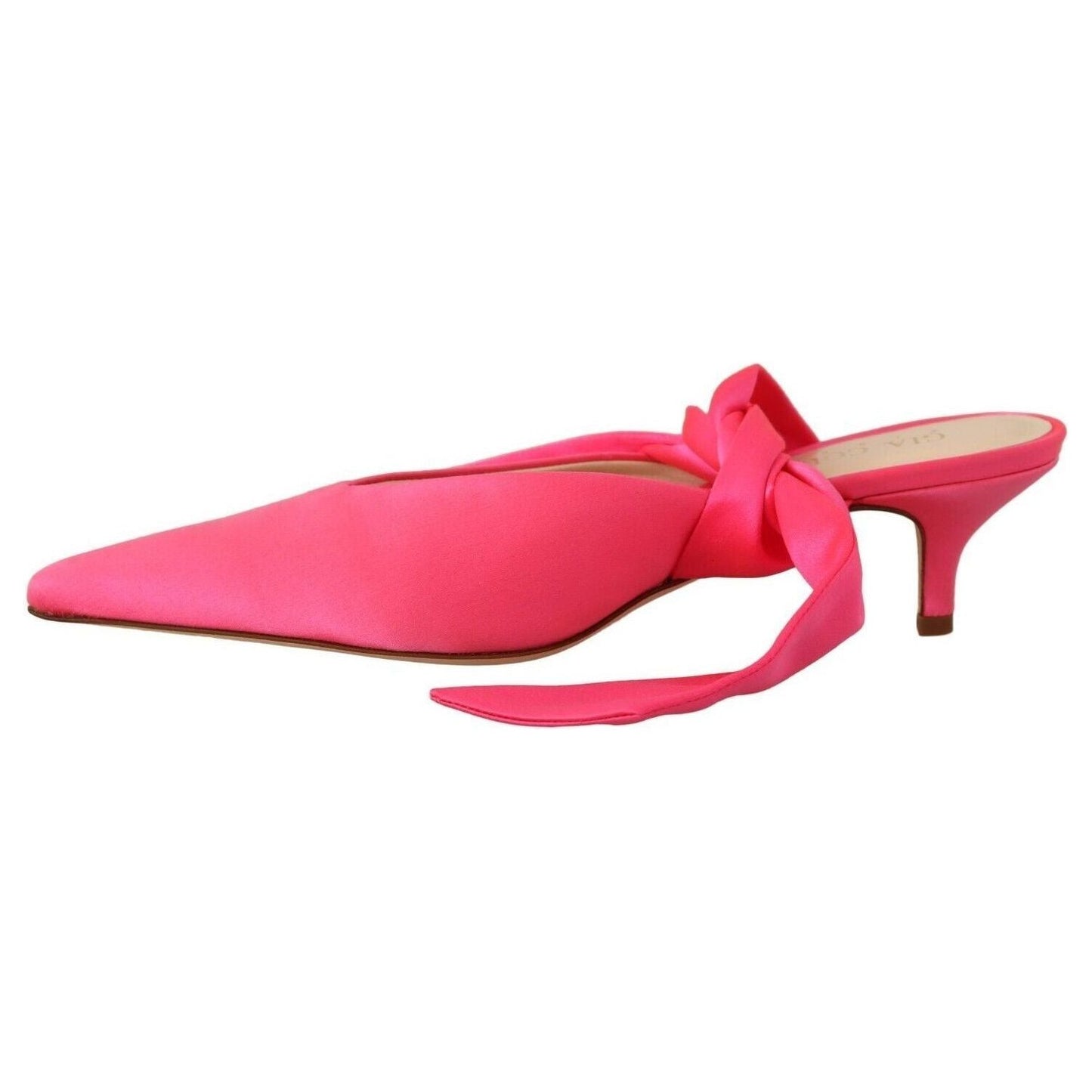 GIA COUTURE Chic Pink Kitten Heels for Elegant Evenings pink-leather-lace-up-kitten-heels-pumps-shoes