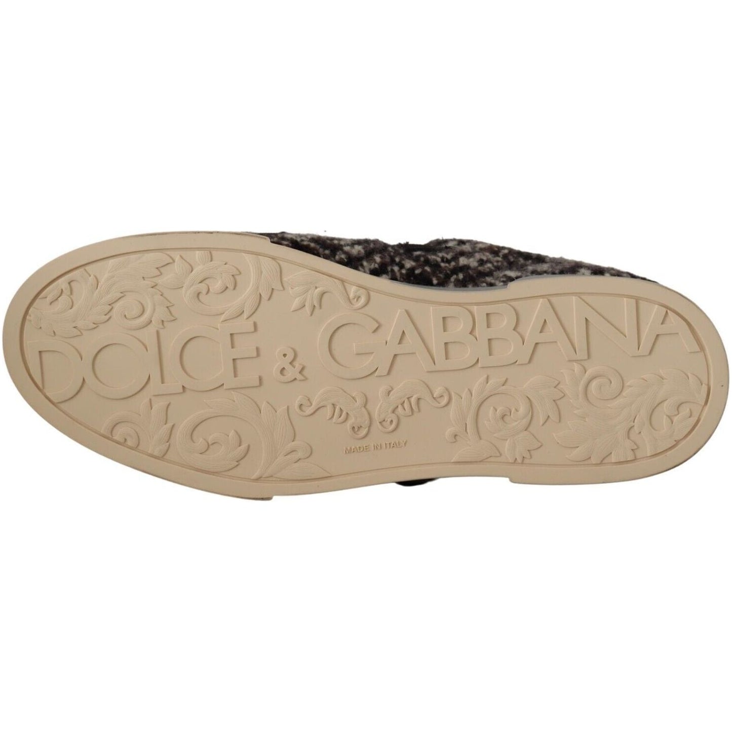 Dolce & Gabbana Silver Elegance Leather Sneakers silver-leather-brown-cotton-wool-sneakers-shoes s-l1600-3-62-e36905d6-7d3.jpg