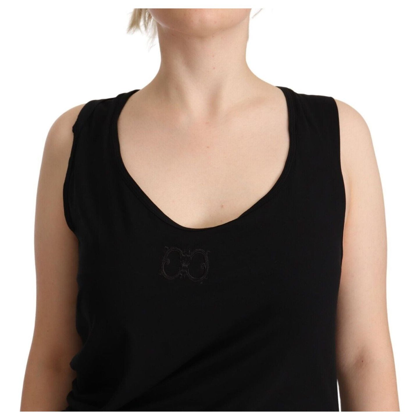 Roberto Cavalli Elegant Black Sheath Stretch Dress WOMAN DRESSES black-sleeveless-cotton-sheath-mini-dress s-l1600-3-70-47b7ed03-46e.jpg