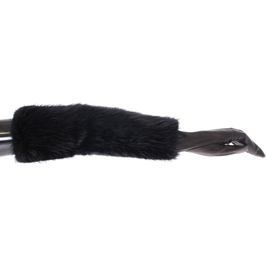Dolce & GabbanaElegant Elbow-Length Beaver Fur GlovesMcRichard Designer Brands£599.00
