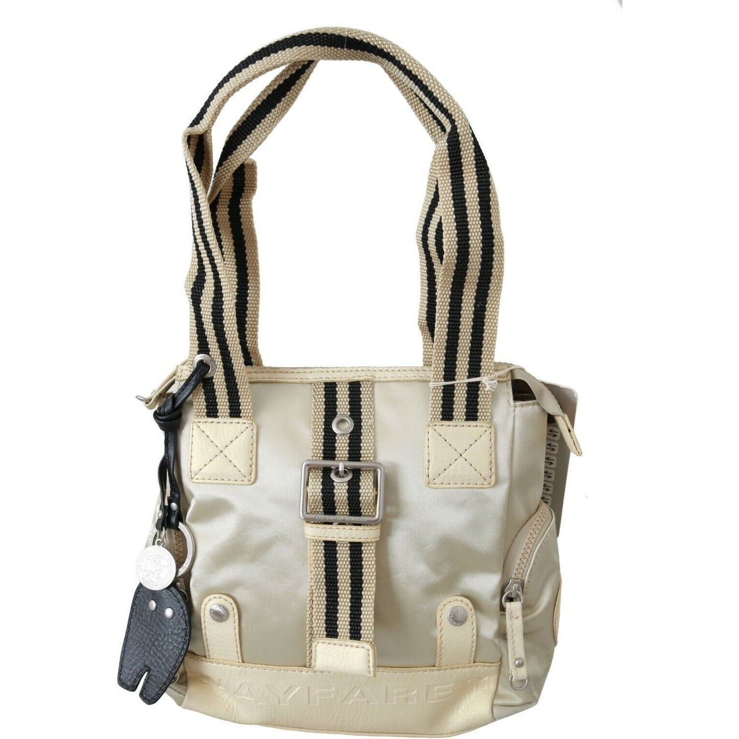 WAYFARER Chic Beige Fabric Handbag WOMAN TOTES beige-handbag-shoulder-tote-fabric-purse-1