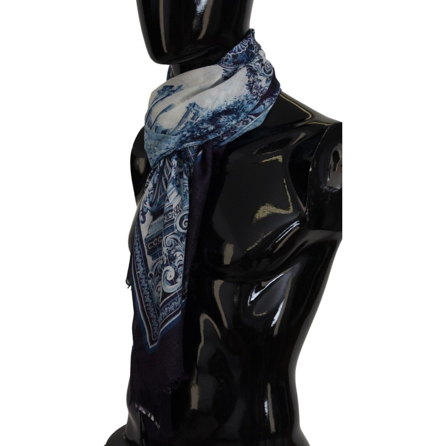 Dolce & Gabbana Blue Printed Men Neck Wrap Shawl Scarf blue-printed-men-neck-wrap-shawl-scarf s-l1600-31-7-353110fc-73d.jpg