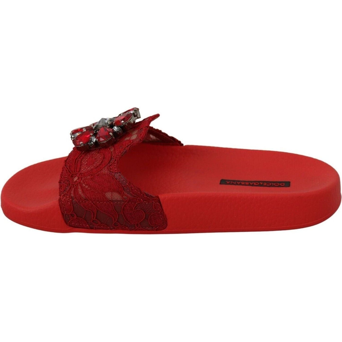 Dolce & Gabbana Floral Lace Crystal-Embellished Slide Flats red-lace-crystal-sandals-slides-beach-shoes s-l1600-32-20-d2b0668d-9ed.jpg
