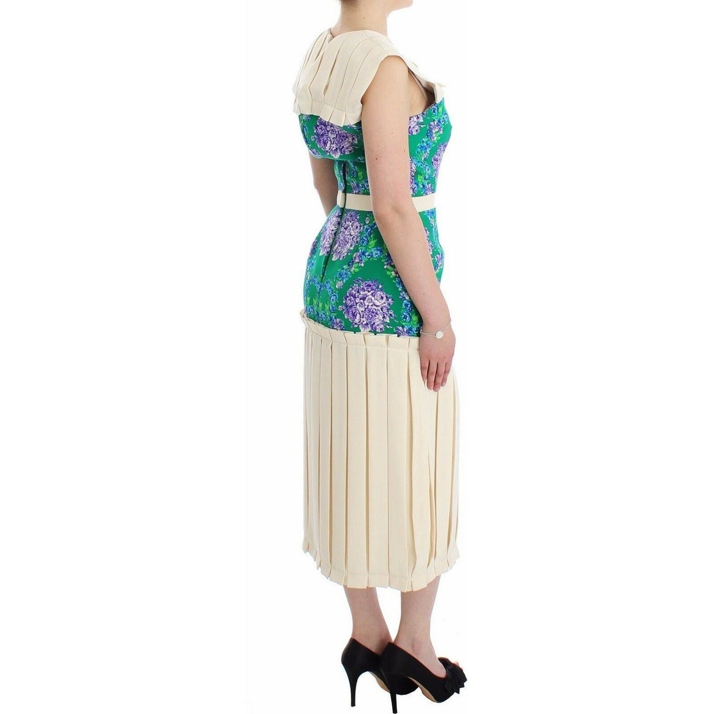 Caterina Gatta Chic Artisan Sleeveless Multicolor Dress WOMAN DRESSES multicolor-dress-gown-floral-sleeveless-gown