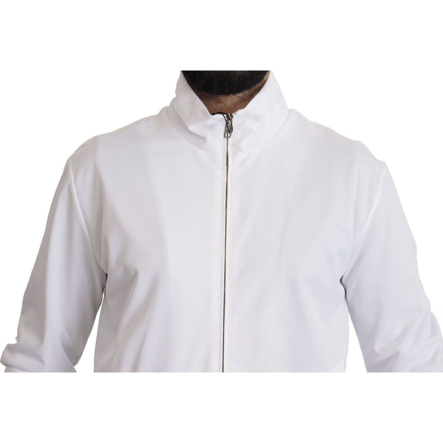 Dolce & Gabbana Sleek White Zip Sweater for Men white-dg-d-n-a-zipper-stretch-sweater