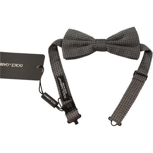 Dolce & Gabbana Elegant Multicolor Silk Bow Tie Necktie multicolor-patterned-adjustable-neck-papillon-bow-tie-1