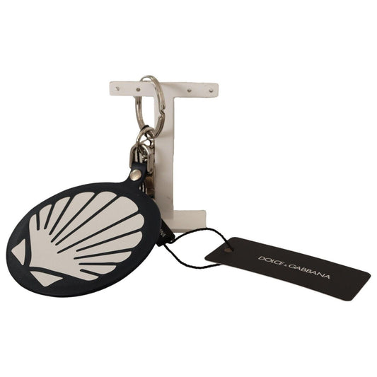 Dolce & GabbanaChic Black Leather Keychain with Silver AccentsMcRichard Designer Brands£159.00