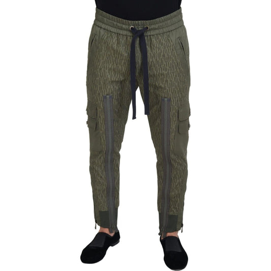 Dolce & Gabbana Elegant Green Cotton Blend Pants green-striped-cargo-zipper-leg-men-trouser-pants s-l1600-39-14-c74b7684-812.jpg