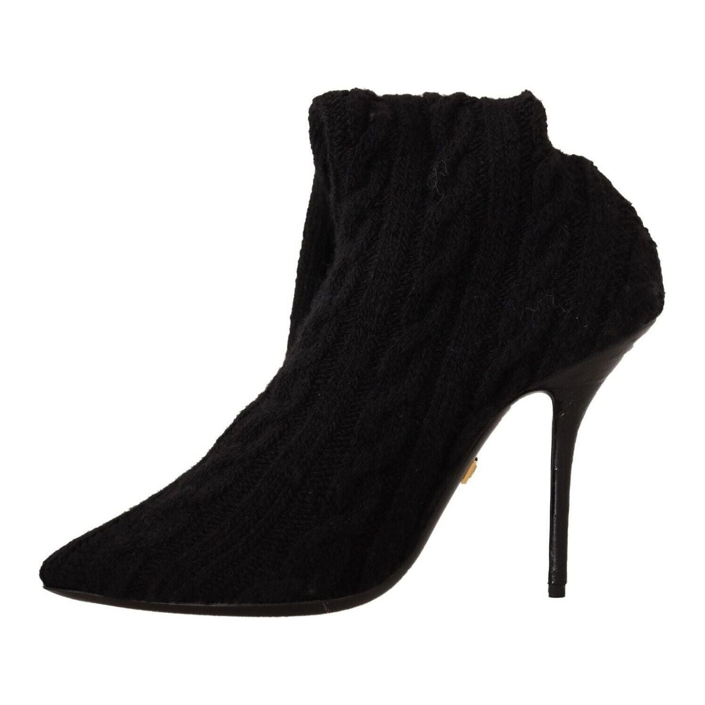 Dolce & Gabbana Elegant Stretch Sock Boots in Black black-stretch-socks-knee-high-booties-shoes