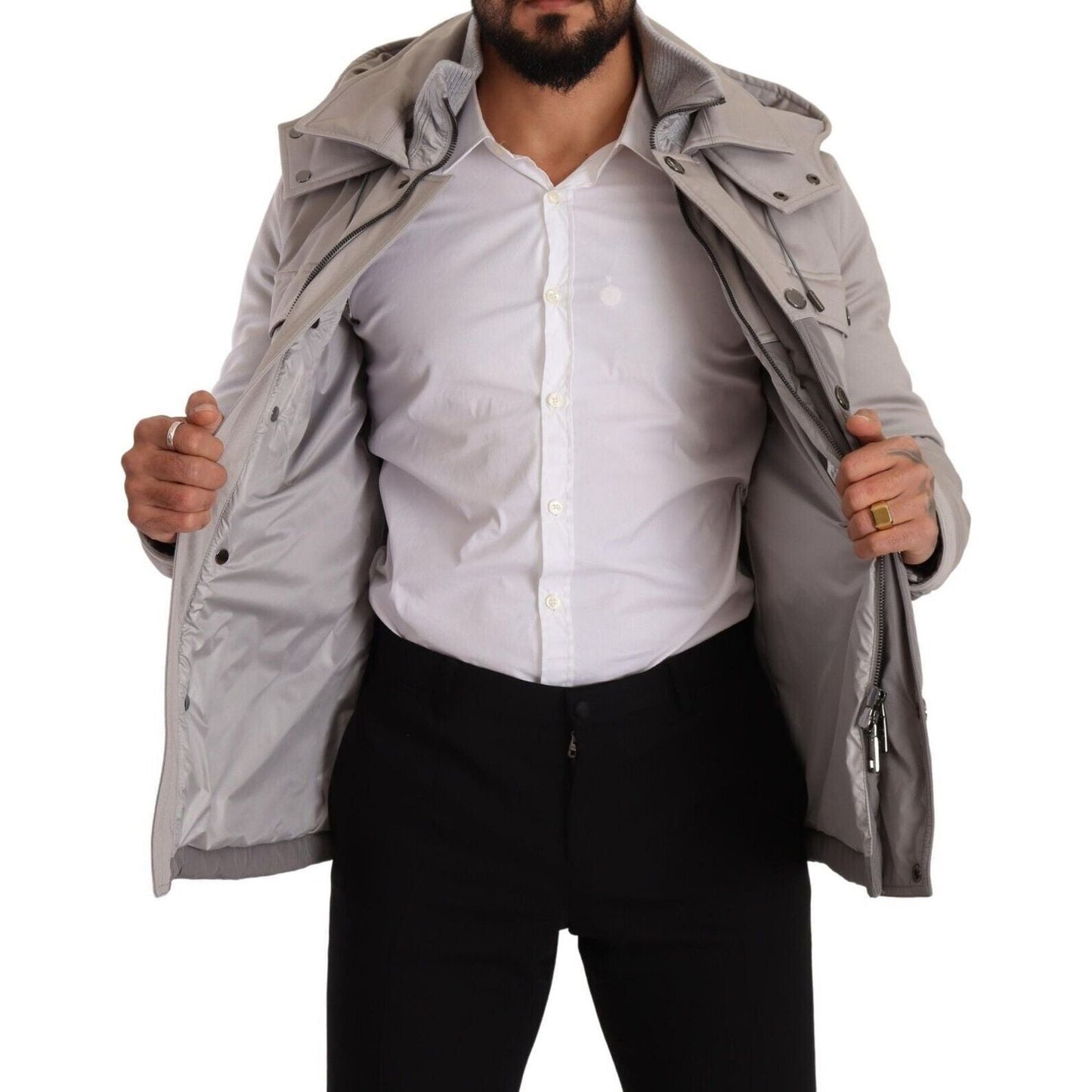 Dolce & Gabbana Elegant Lightweight Gray Windbreaker Jacket gray-cotton-windbreaker-hooded-parka-jacket s-l1600-4-150-6a10bc68-c82_71564f11-b944-4c61-b40e-f77b56c43080.jpg