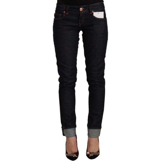 Acht Chic Low Waist Skinny Black Jeans black-cotton-low-waist-slim-fit-denim-jeans