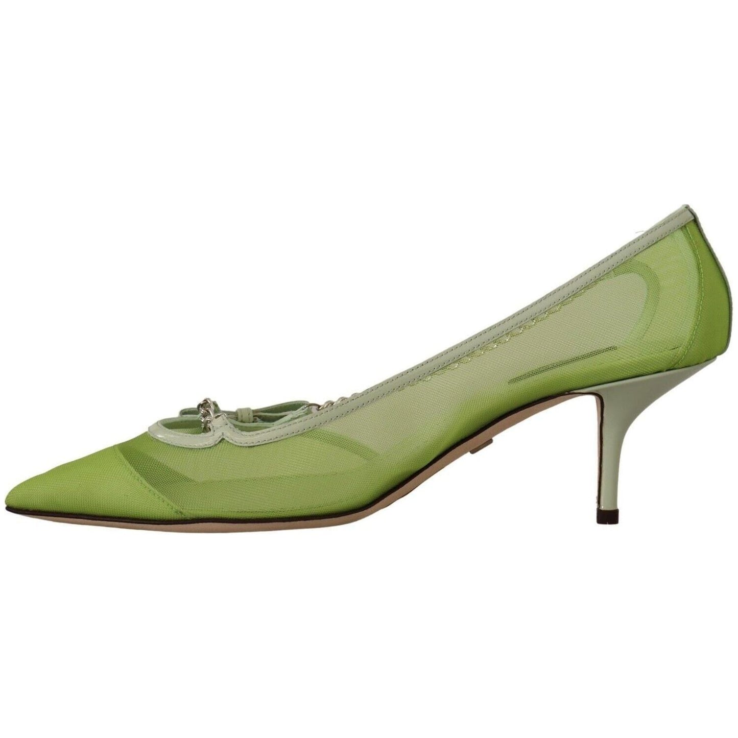 Dolce & Gabbana Enchanting Green Mesh Chain Pumps green-mesh-leather-chains-heels-pumps-shoes s-l1600-4-66-9983b232-0e3.jpg