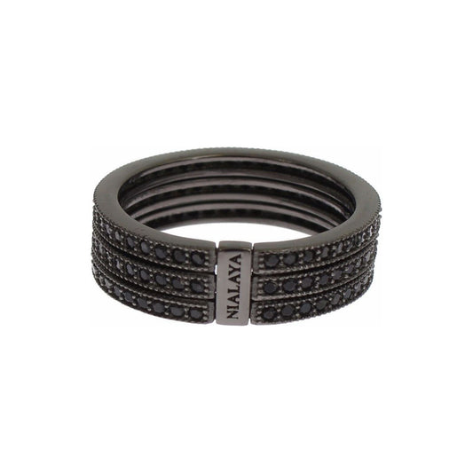 Nialaya Elegant Black Rhodium Silver Crystal Ring black-cz-925-sterling-silver-womens Ring s-l1600-45-2-a62b4b5b-ab2.jpg