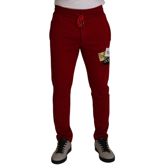 Dolce & GabbanaElegant Red Jogging Pants with Drawstring ClosureMcRichard Designer Brands£359.00