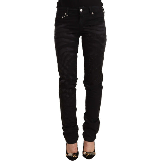Just CavalliElegant Black Slim Fit Embellished JeansMcRichard Designer Brands£259.00