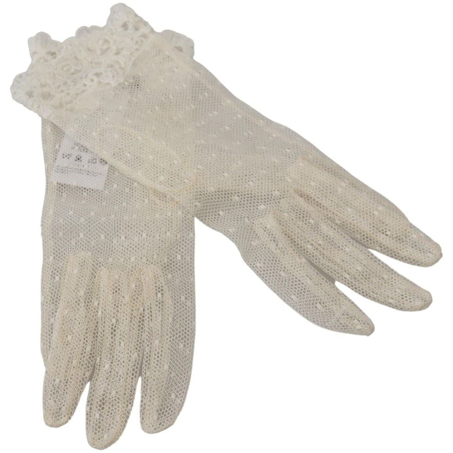 Dolce & Gabbana Chic White Wrist Length Gloves white-lace-wrist-length-mitten-cotton-gloves s-l1600-48-2-6afec7a5-389.jpg