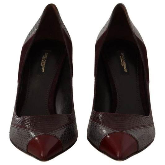 Dolce & GabbanaMulticolor Exotic Leather Heels PumpsMcRichard Designer Brands£729.00