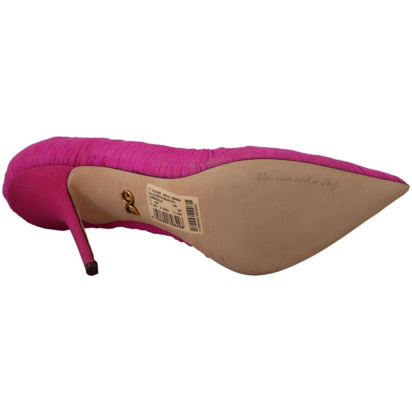 Dolce & Gabbana Elegant Pink Tulle Mesh Heels Pumps pink-tulle-stiletto-high-heels-pumps-shoes s-l1600-5-30-b66be7c3-1cc.jpg