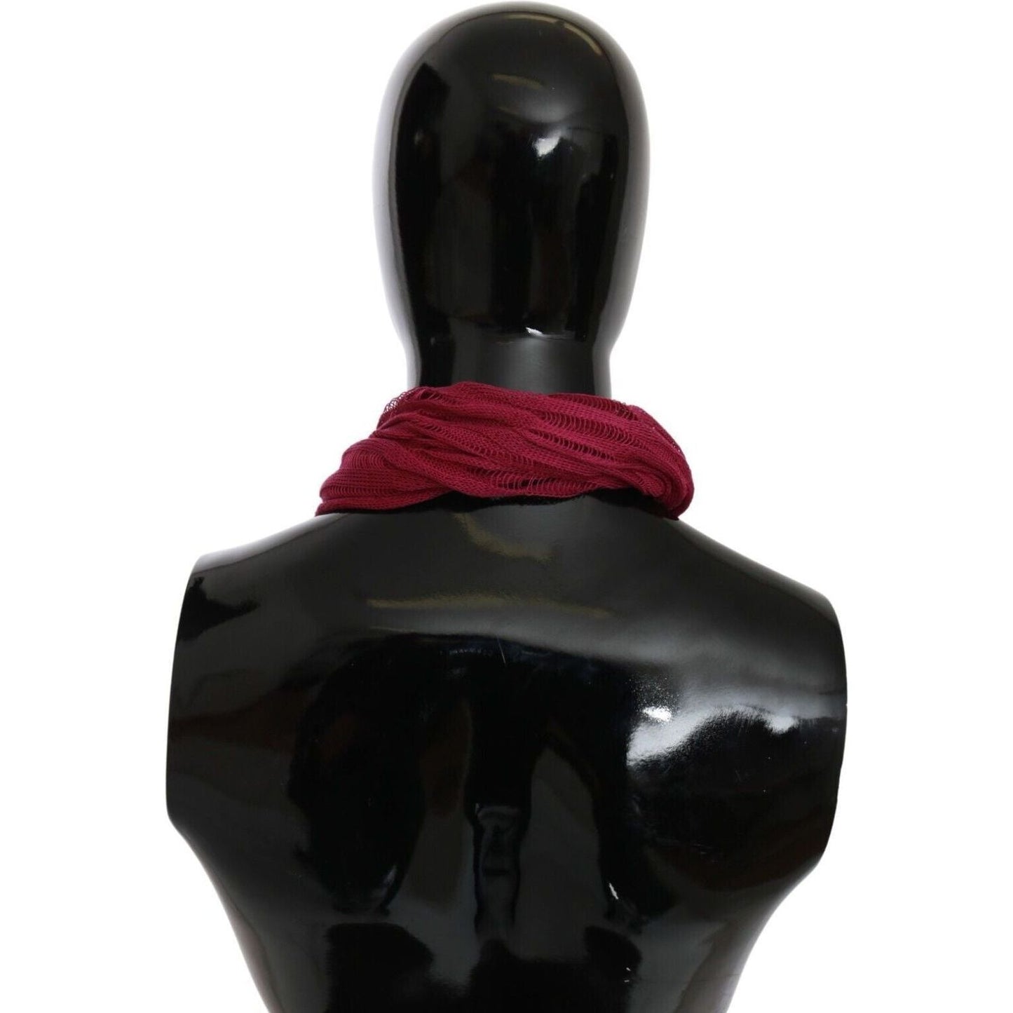 John Galliano Bordeaux Elegance Foulard Shawl Scarf bordeaux-neck-wrap-shawl-foulard-scarf