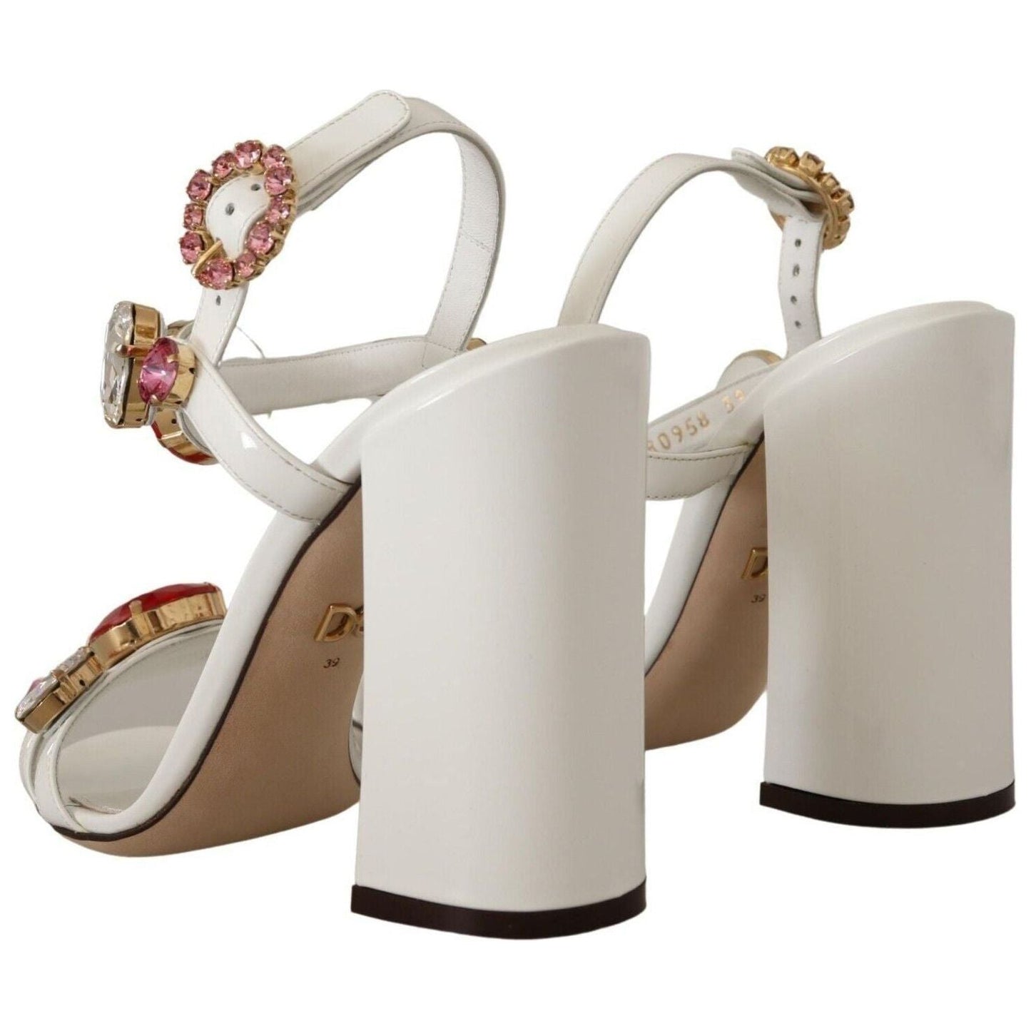 Dolce & Gabbana Keira Crystal-Embellished Ankle Strap Heels white-leather-crystal-keira-heels-sandals-shoes-1