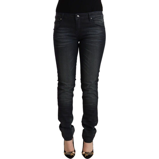 Acht Black Washed Cotton Low Waist Slim Fit Denim Jeans black-washed-cotton-low-waist-slim-fit-denim-jeans-1