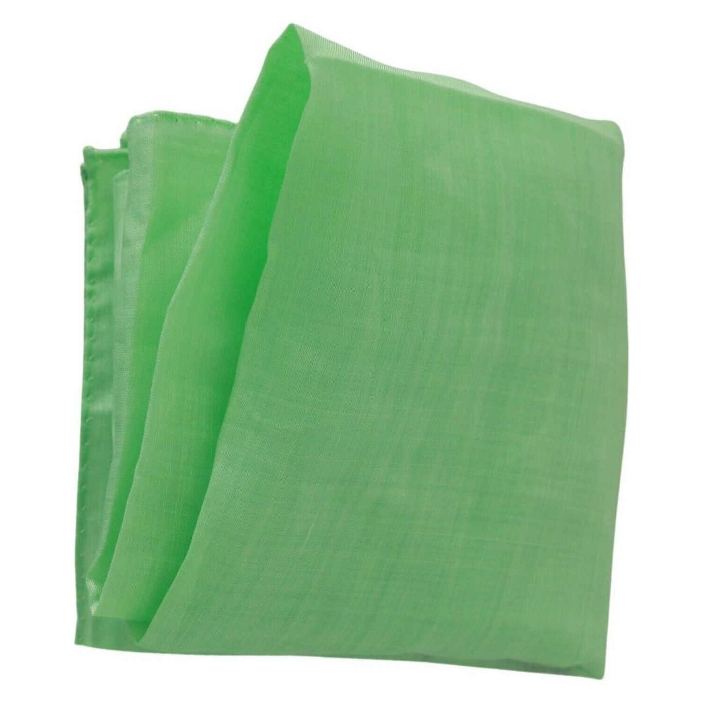 Versace Elegant Apple Green Linen Scarf apple-green-linen-square-foulard-head-wrap-scarf