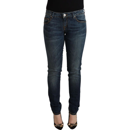 Acht Elegant Slim Fit Low Waist Denim Jeans blue-washed-cotton-low-waist-slim-fit-denim-jeans-1
