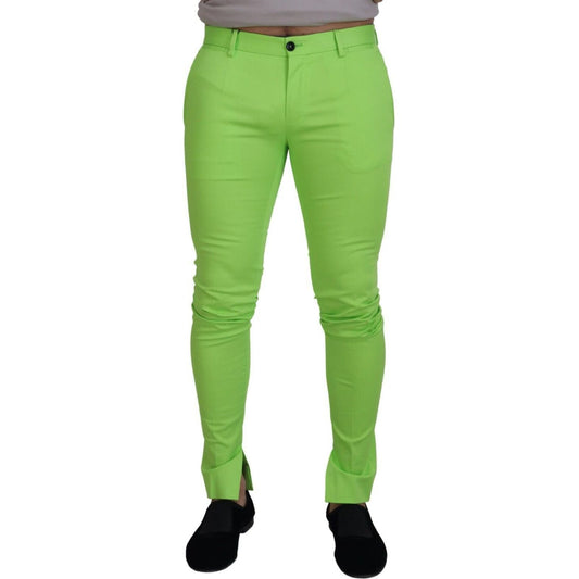 Dolce & Gabbana Elegant Light Green Cotton Chinos light-green-cotton-skinny-men-trousers-pants s-l1600-58-8-2531c686-3f5.jpg